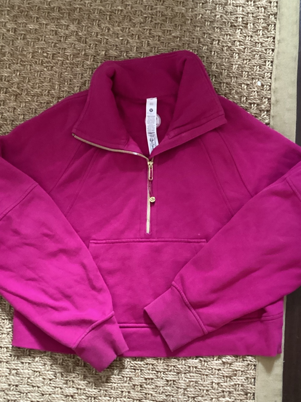 lululemon athletica Deep Raspberry Cropped Pullover